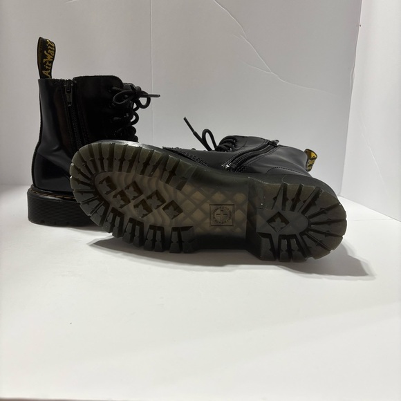 Dr Martens Kids Size 4 Pascal Bex J Black Leather Combat bootie - Picture 6 of 6